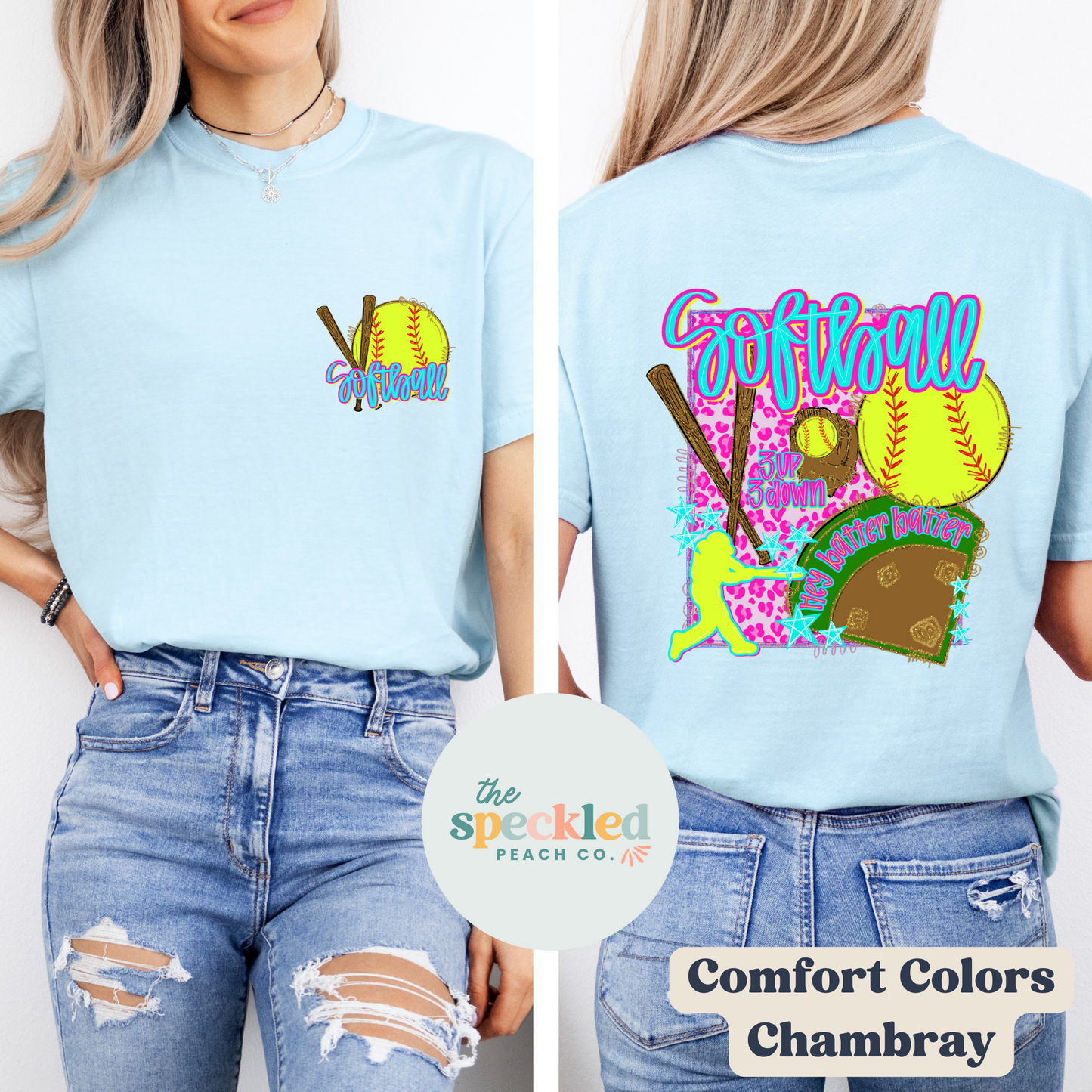Softball Tee (back + front pocket design)