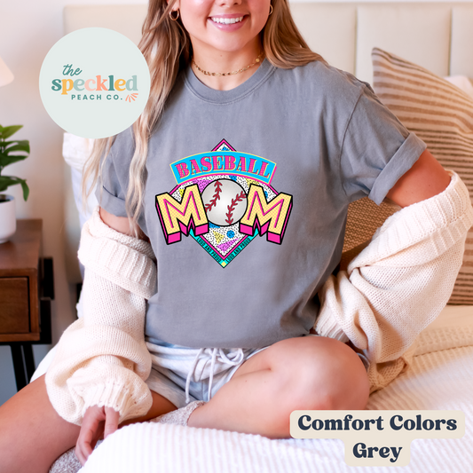 Baseball Mom (Colorful) Tee