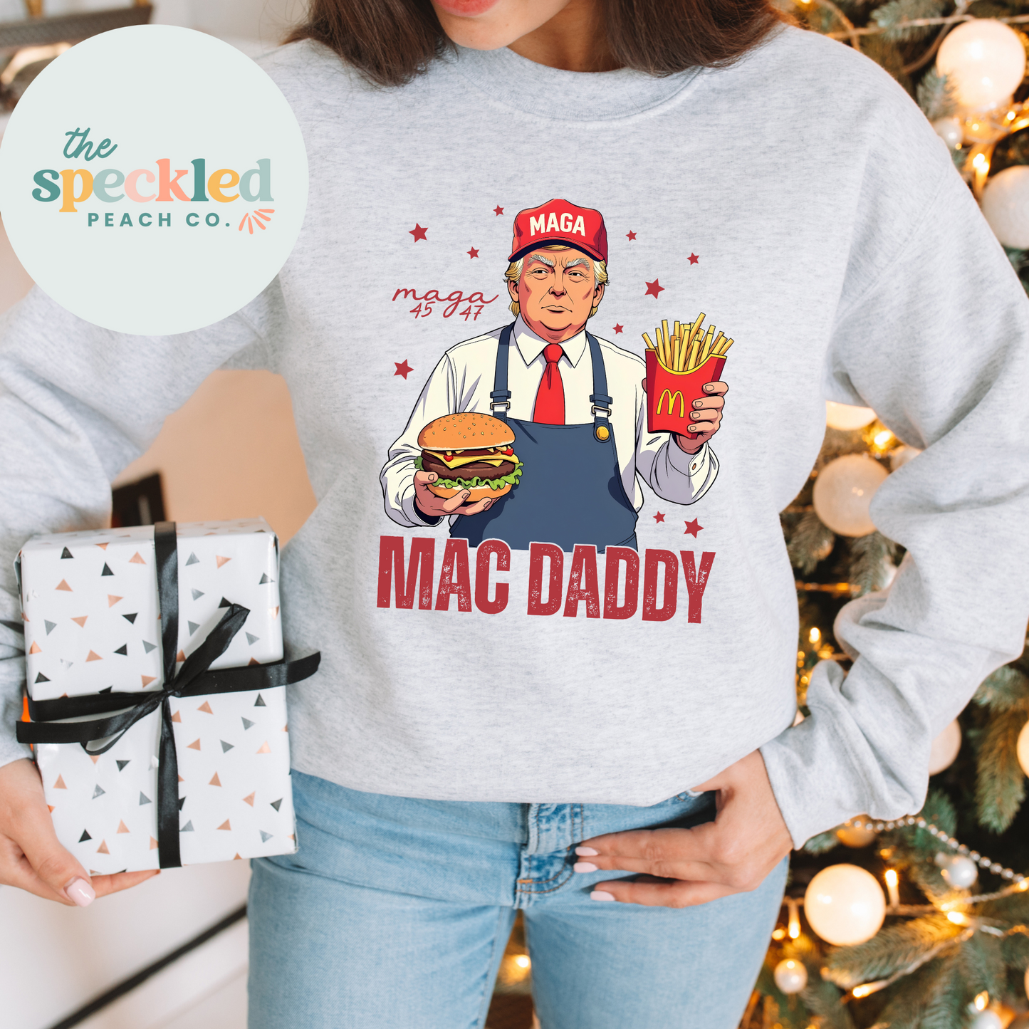 McDonalds / Trump UNISEX Crewneck Sweatshirt or Short Sleeve Tee